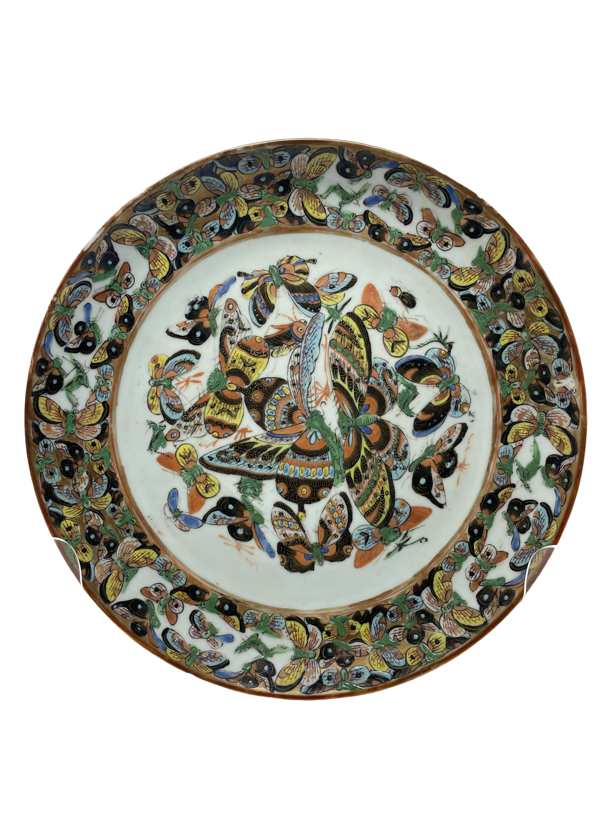Chinese Export 1000 Butterflies Plate