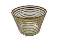 Set of 4 Gold Rimmed Glasses