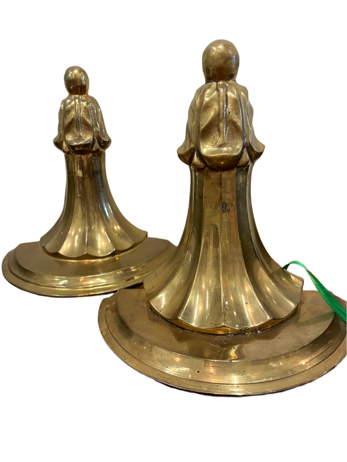 Pair of 7" Brass Wall Shelf Sconces