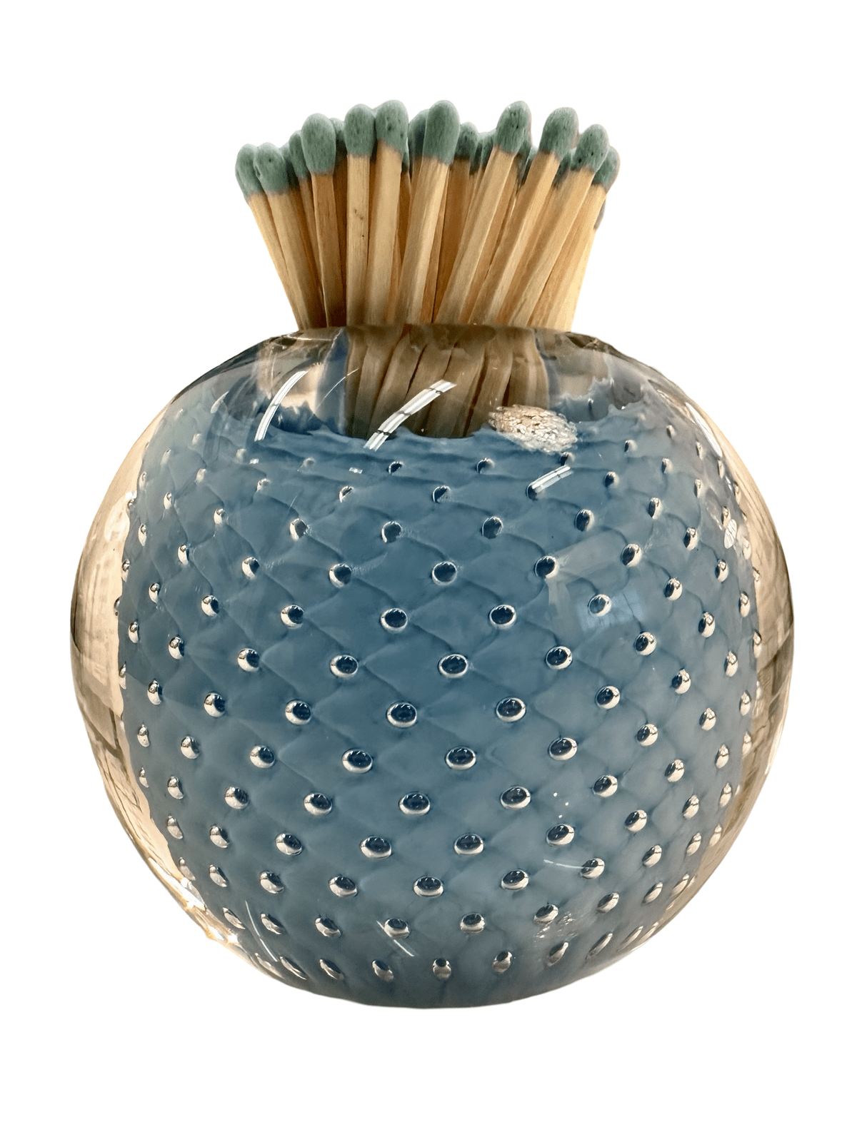 Periwinkle Blue Handblown Glass Match Striker