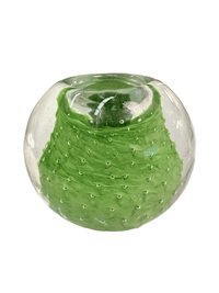 Lime Green Handblown Glass Match Striker