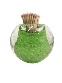 Lime Green Handblown Glass Match Striker