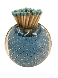 Periwinkle Blue Handblown Glass Match Striker