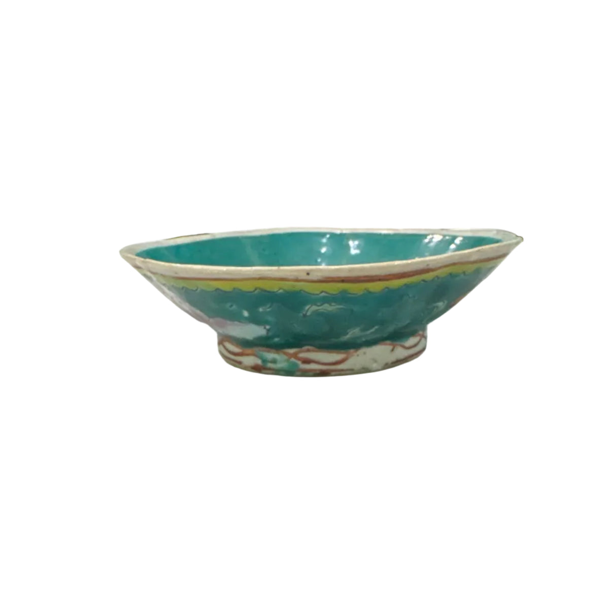 Chinese Export 6" Hexagon Shaped Taza
