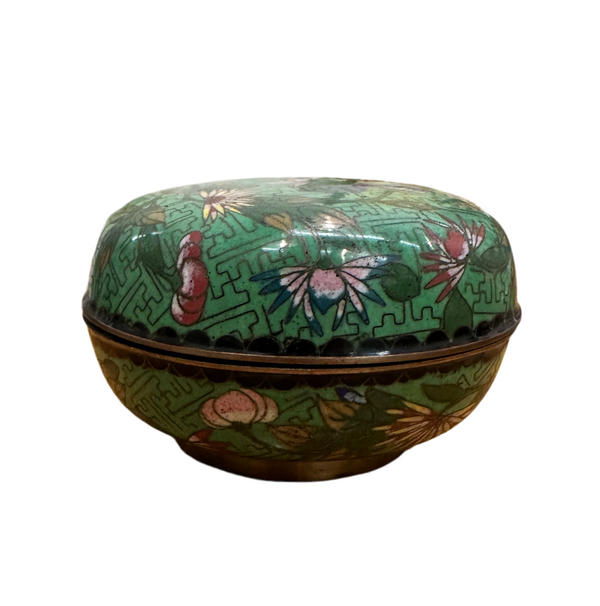 Green Cloisonné Box