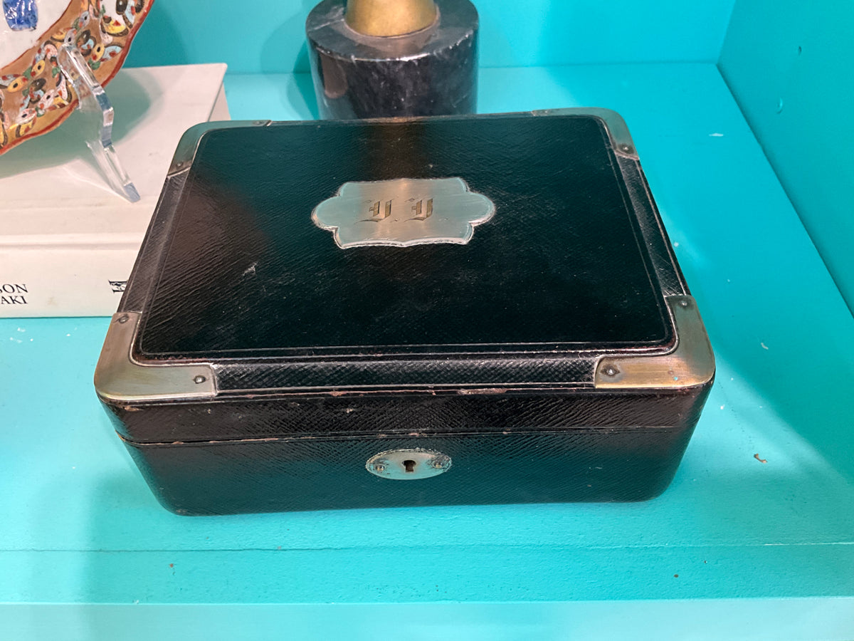 Black Leather Jewelry Box