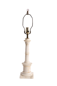 Pair of Alabaster Lamps