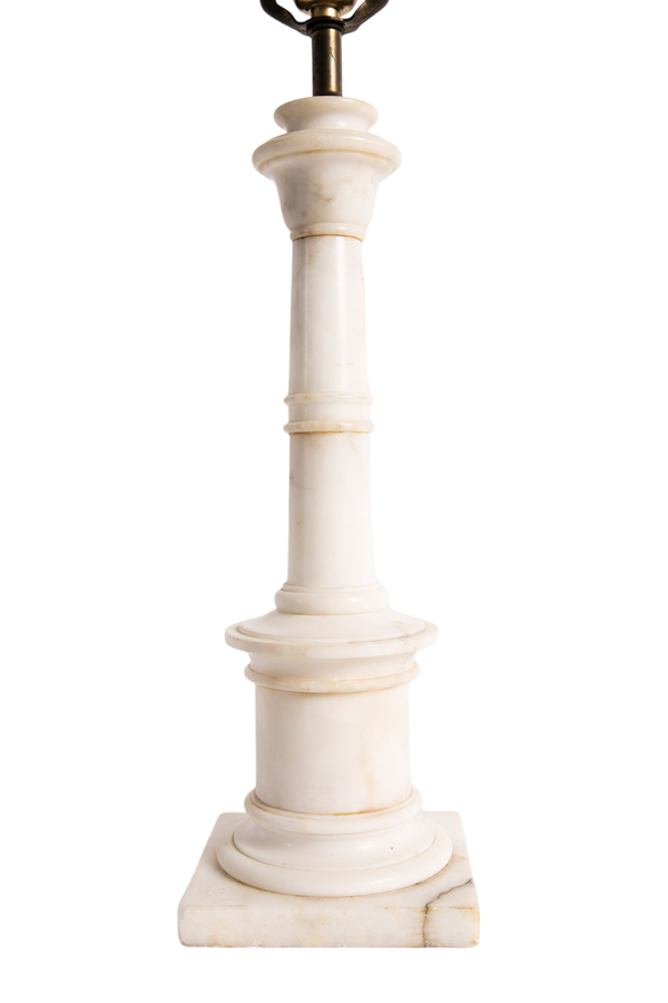 Pair of Alabaster Lamps