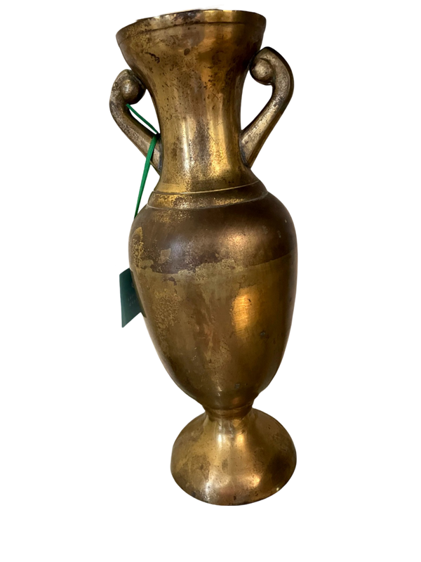 15” Brass urn with great Patina