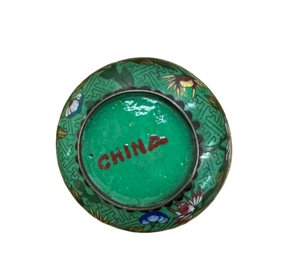Green Cloisonné Box