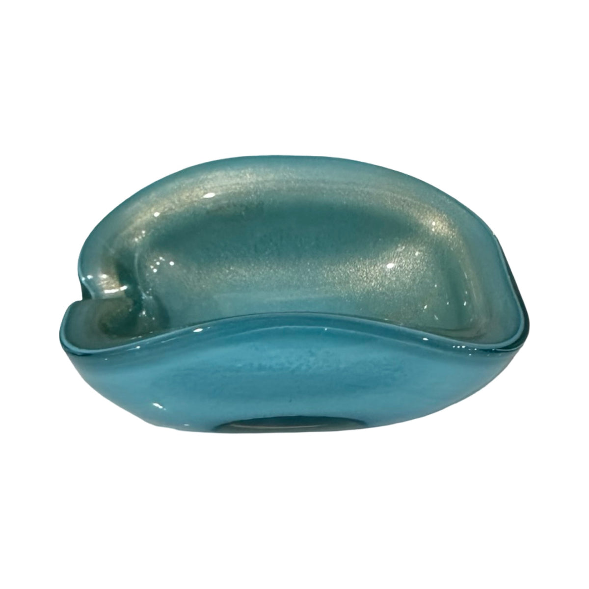 Turquoise Murano Bowl