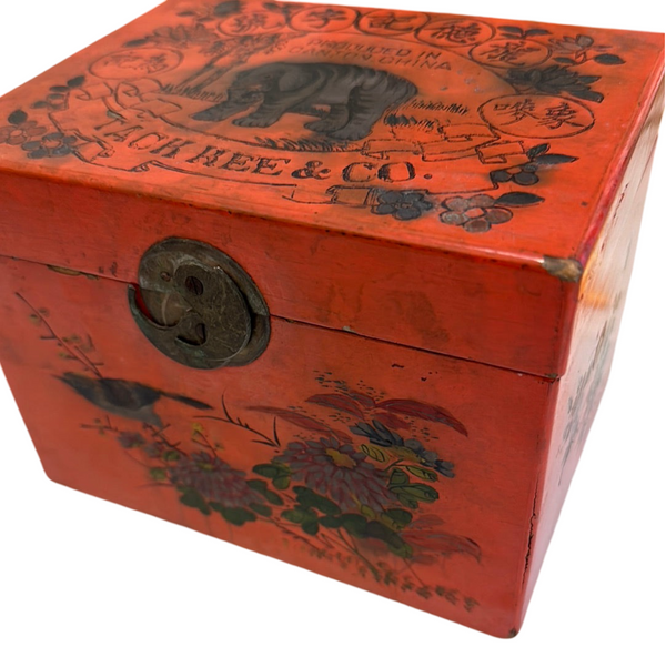 Orange Vintage Elephant Box