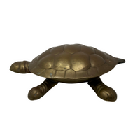 Brass Turtle Hinged Catchall