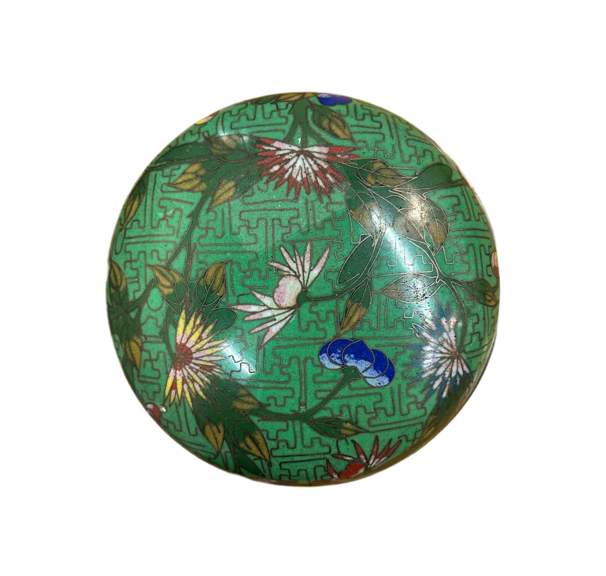Green Cloisonné Box
