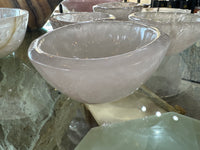 Rock quartz crystal bowl #2