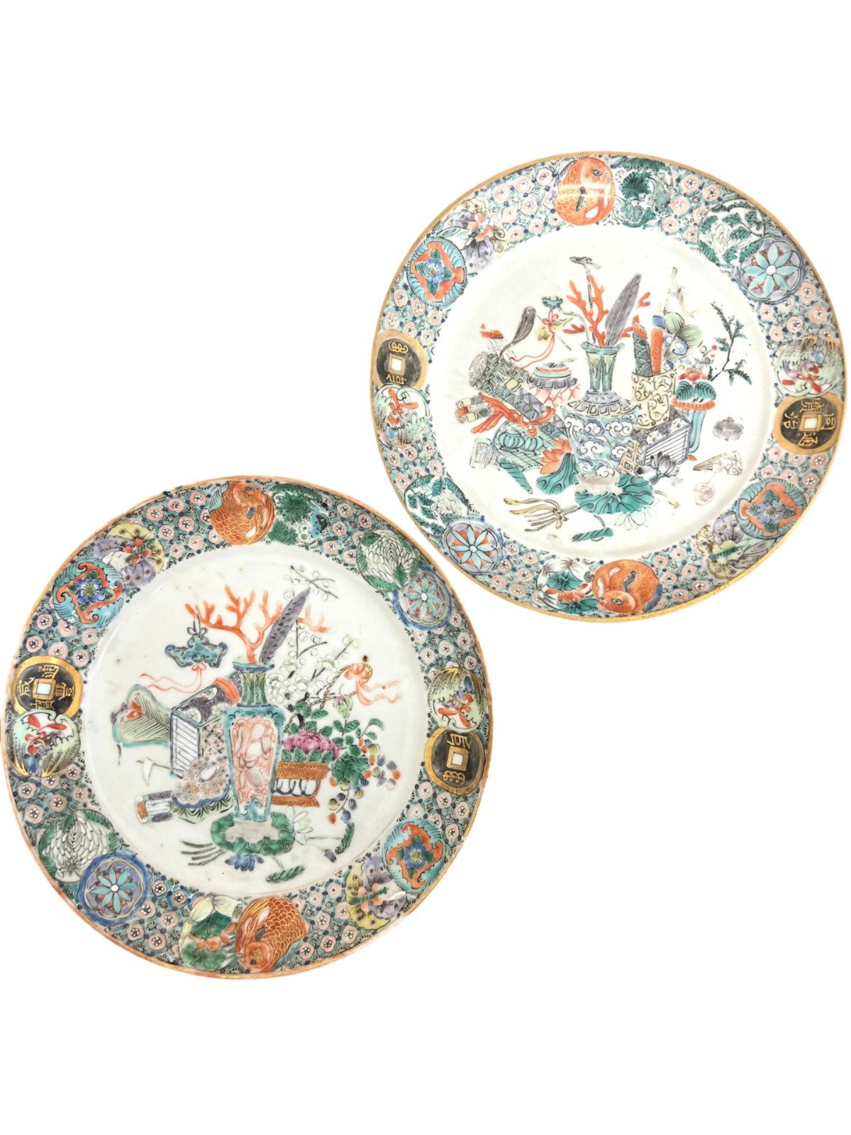 Pair of  Chinese Export Plates