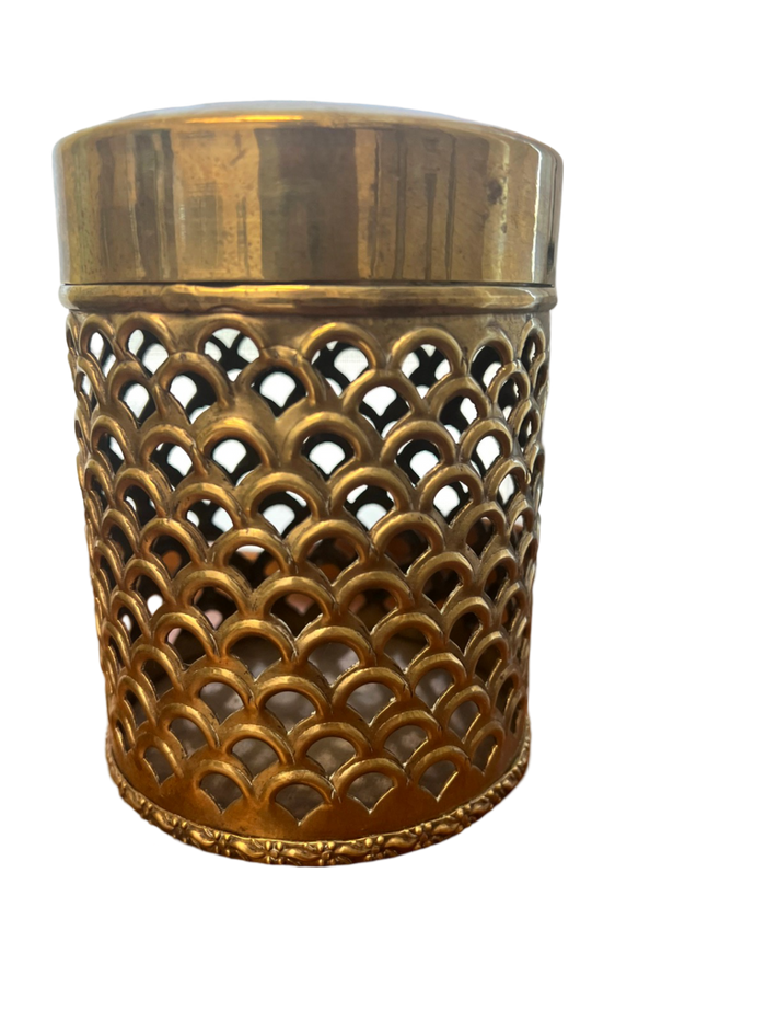 Brass Punched Cylinder Box