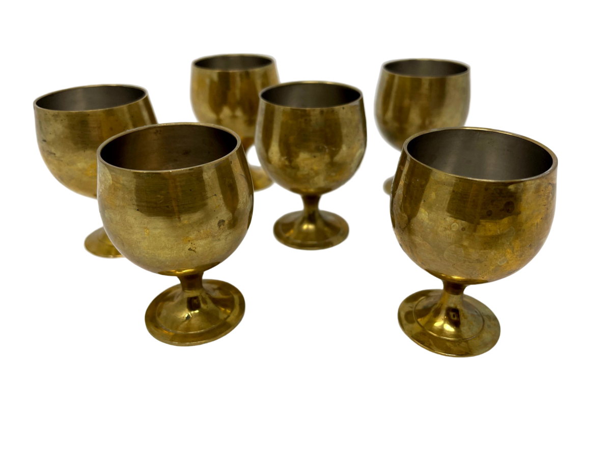 Metal Tray & 6 Cups