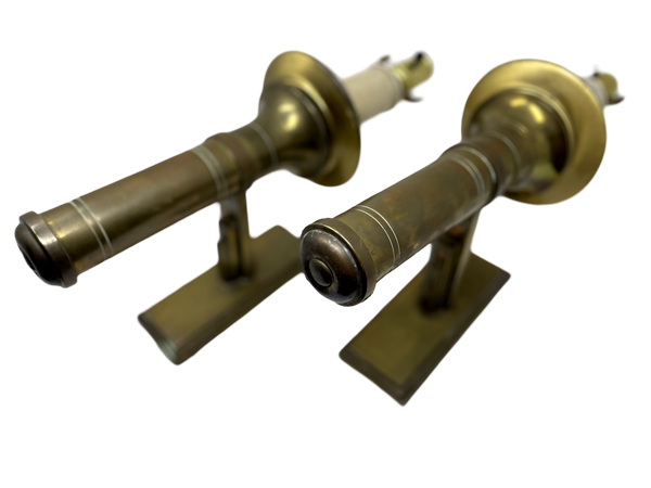 Pair of Brass Sconces with Lights