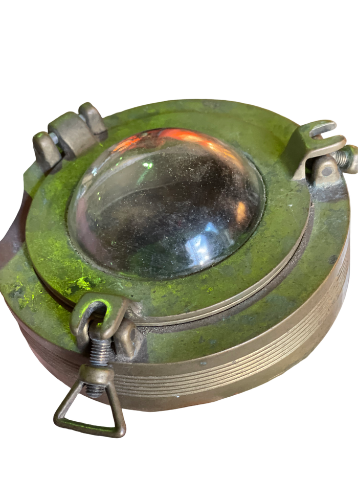 Vintage Brass Porthole Ashtray