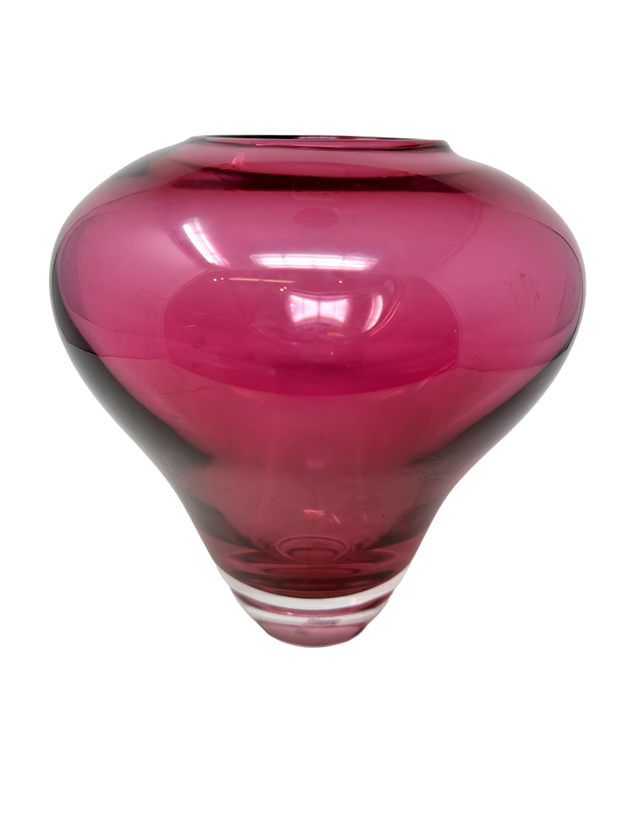 Pink Art Glass Vase