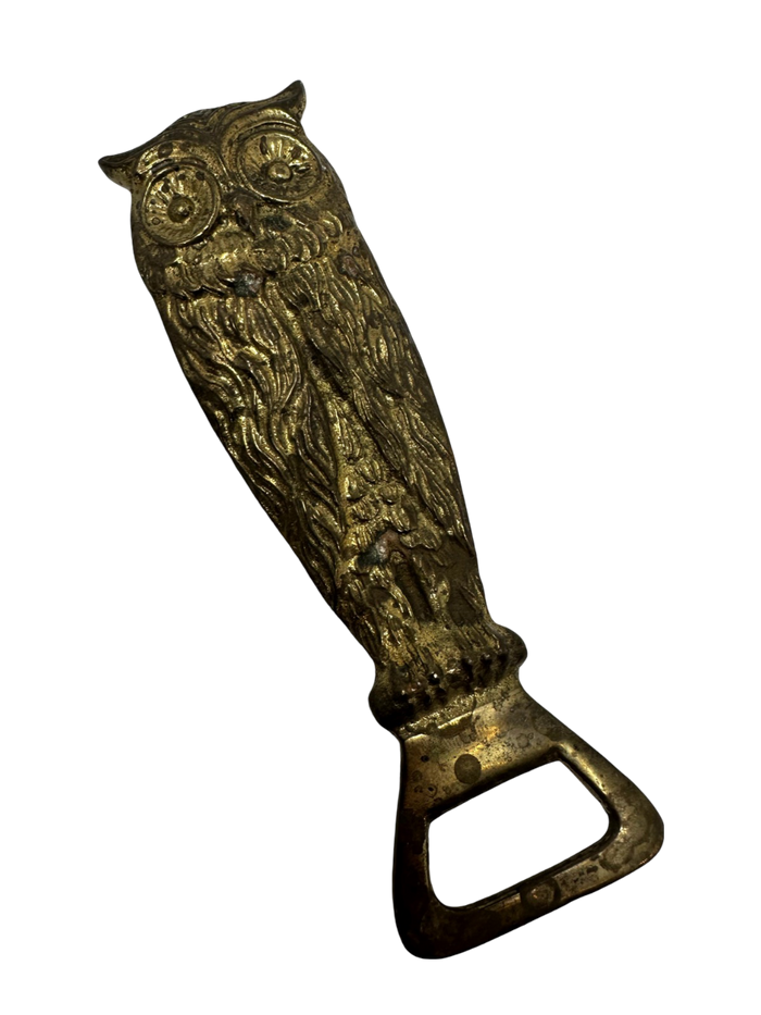Brass Owl Bottle Opener