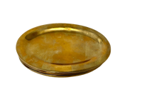 Set of 6 Oval Brass Trays, 3"x5"