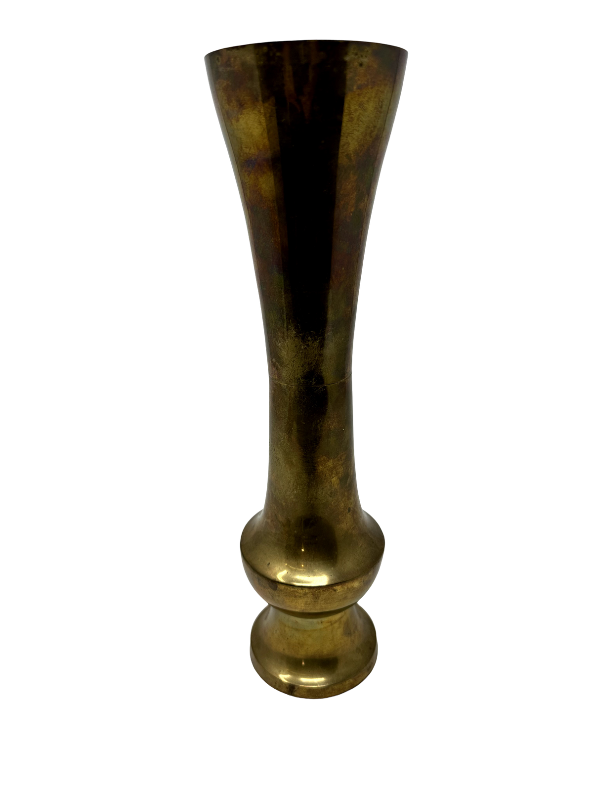 Brass 12" Skinny Footed Vase