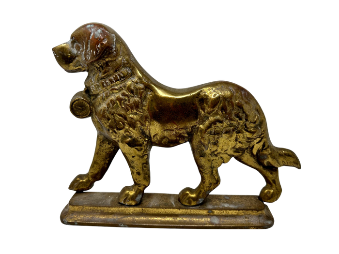 Vintage Harvin Brass Dog Doorstop