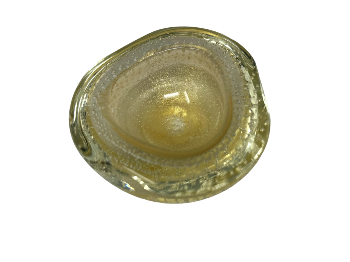 Gold Murano 3" bullicante bowl