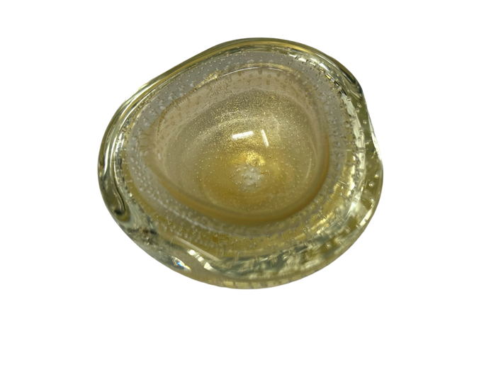 Gold Murano 3" bullicante bowl