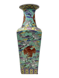 Aqua Chinese Vase