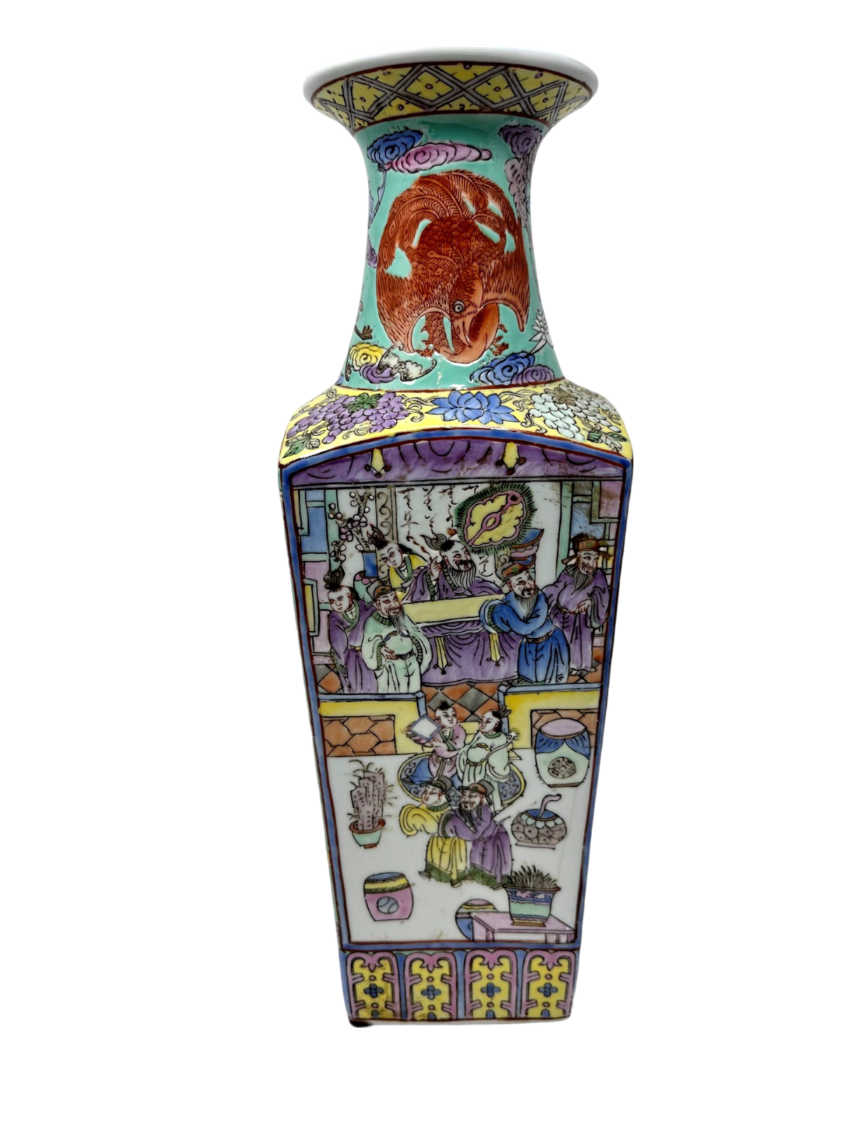 Aqua Chinese Vase