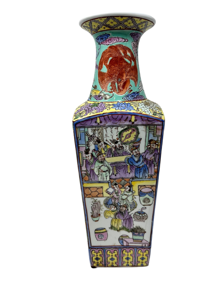 Aqua Chinese Vase