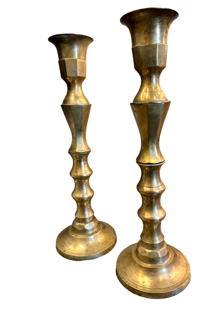 Pair of 20" Brass Candlesticks