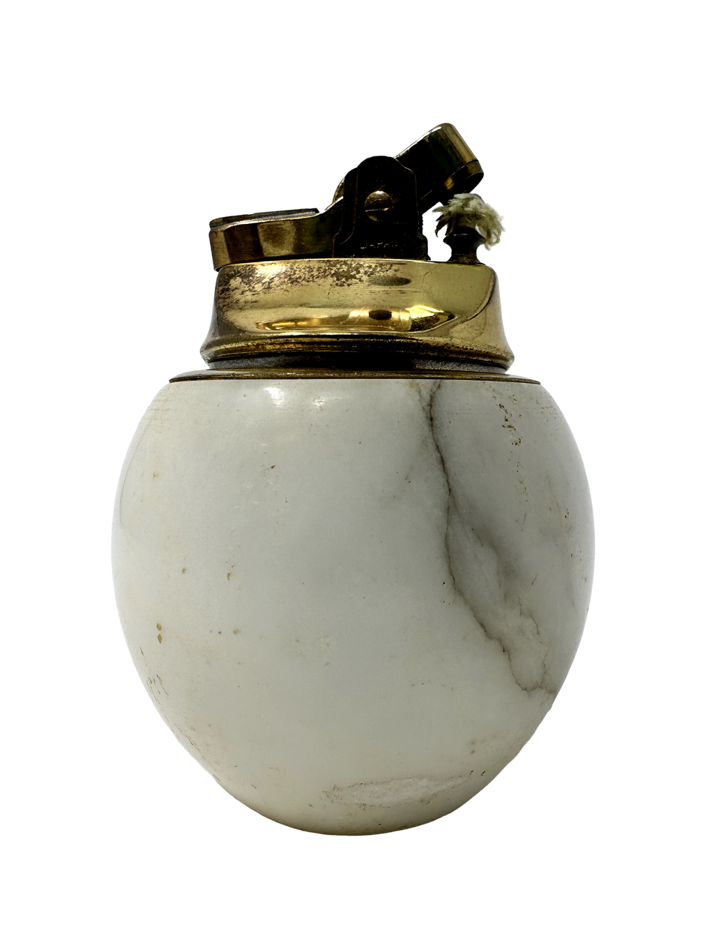 White Raffles Lighter White Marble Round Table Lighter – Brooke Drake Design