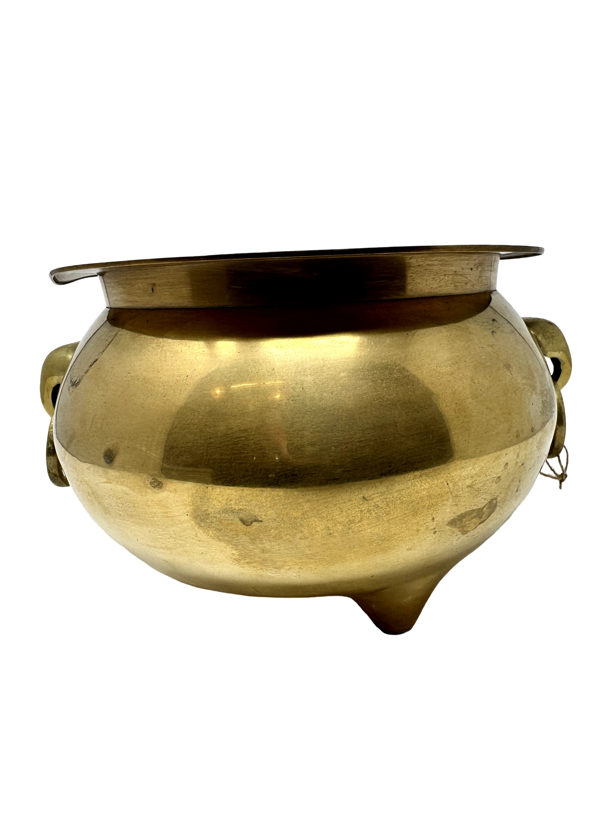 Footed Brass Planter