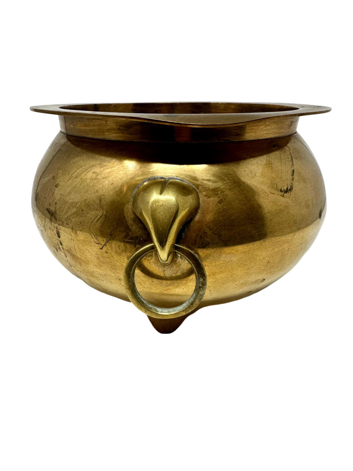 Footed Brass Planter