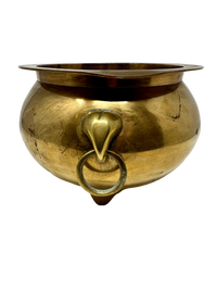 Footed Brass Planter