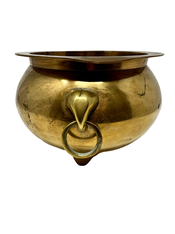 Footed Brass Planter