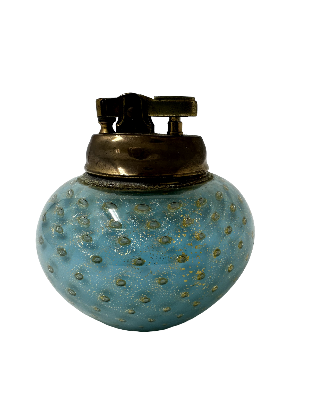 Turquoise Murano Table Lighter