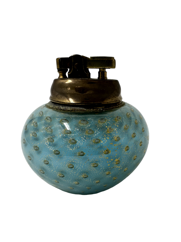 Turquoise Murano Table Lighter