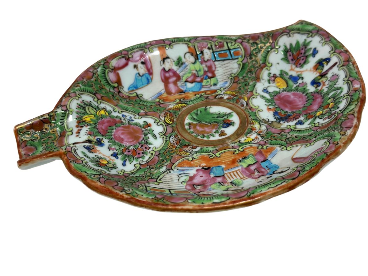 Rose Medallion Leaf platter