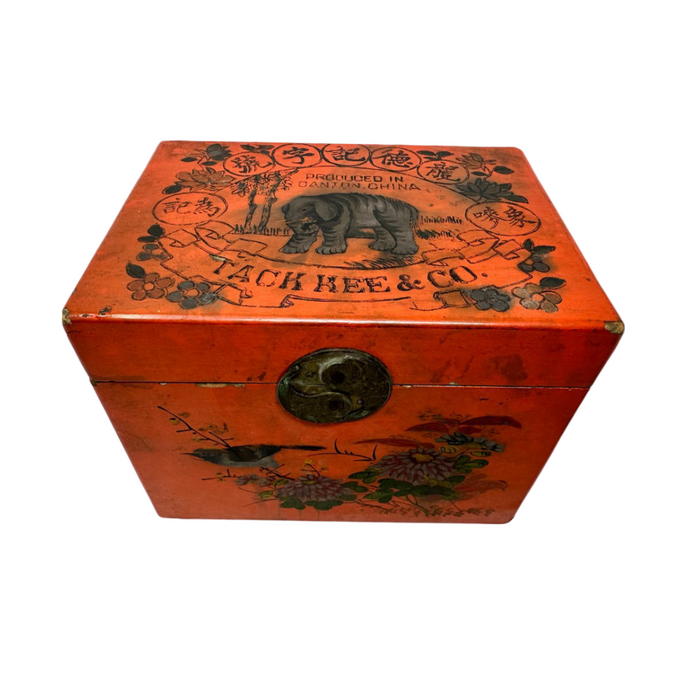 Orange Vintage Elephant Box