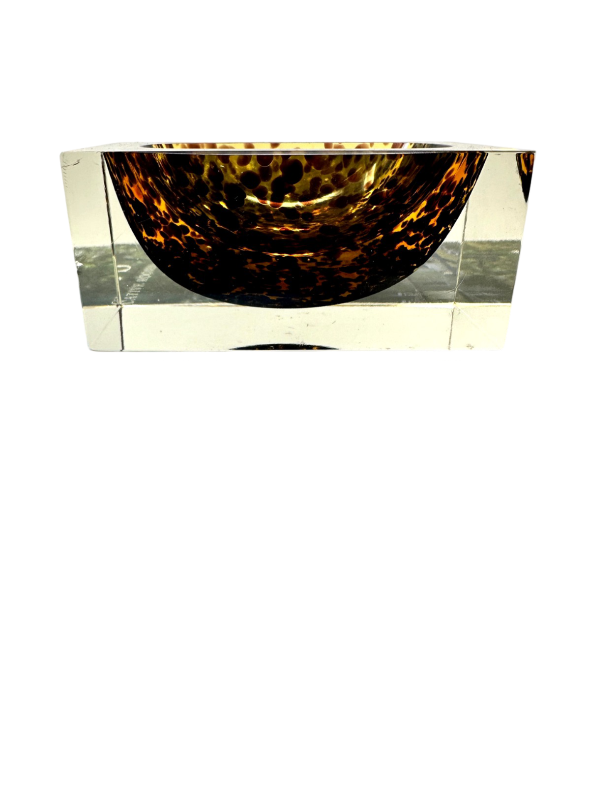 Murano Flavino Tortoise Rectangular Ashtray