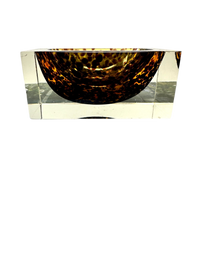 Murano Flavino Tortoise Rectangular Ashtray