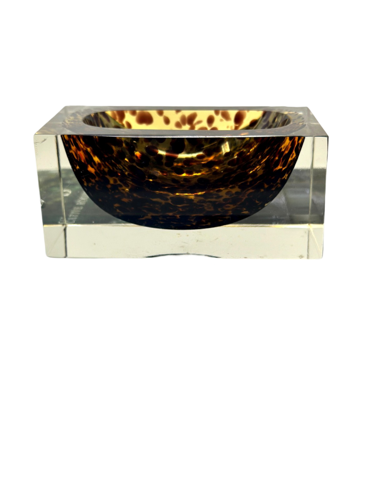 Murano Flavino Tortoise Rectangular Ashtray