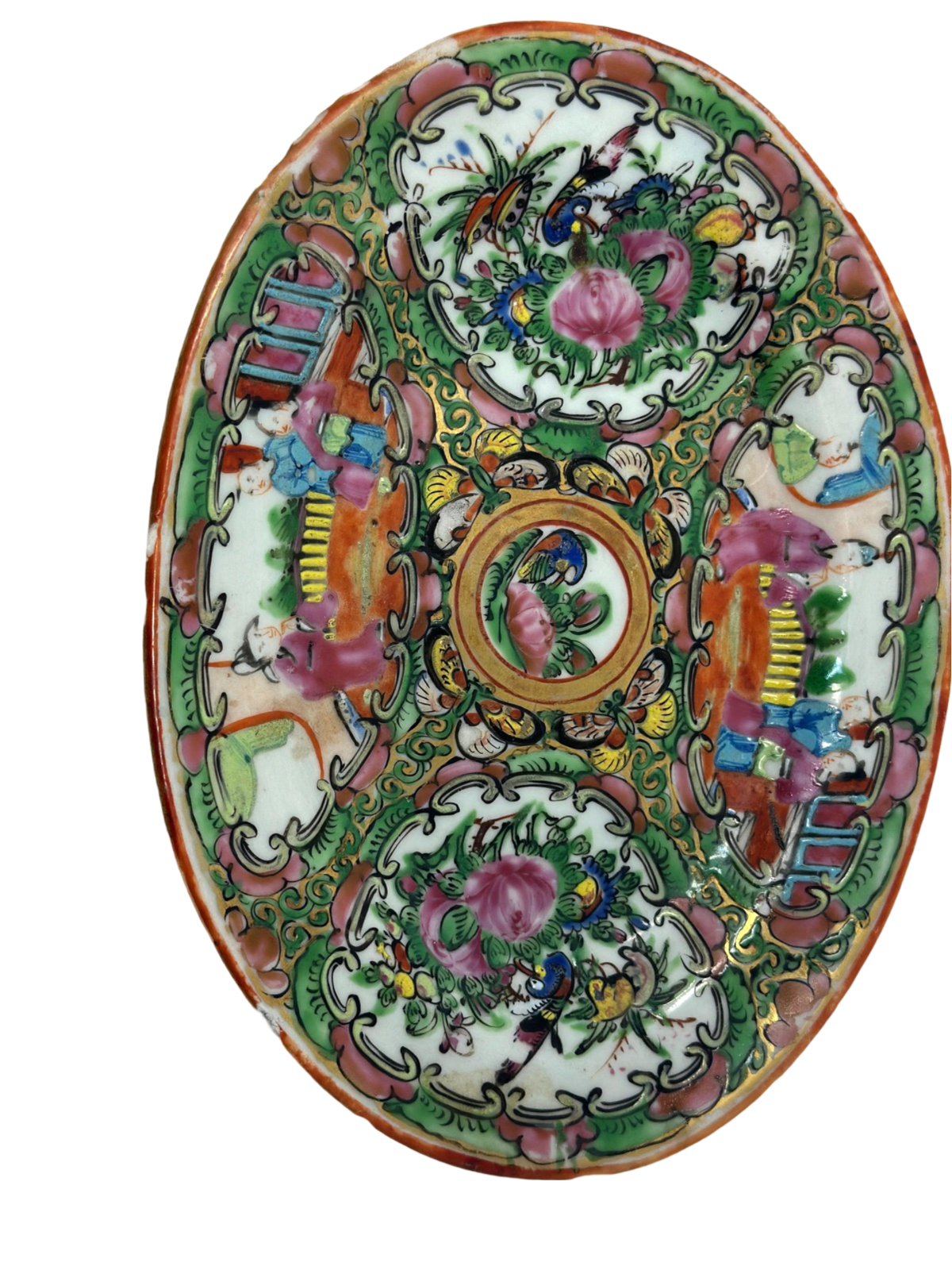 Rose Medallion 6" Oval Platter