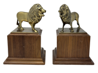 Pair of Brass Lions