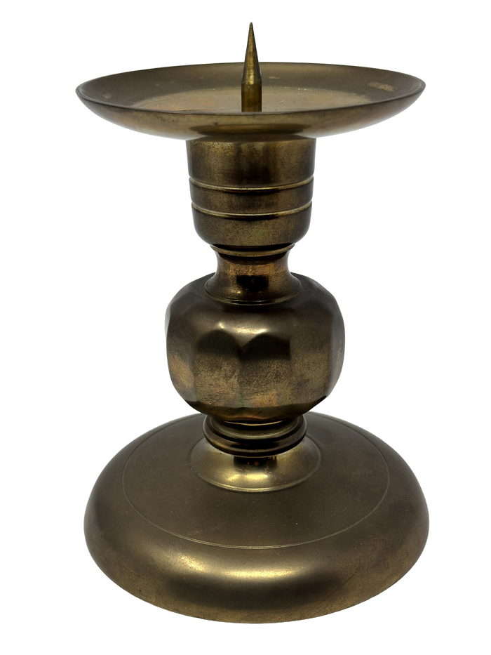 Chunky Brass Candlestick